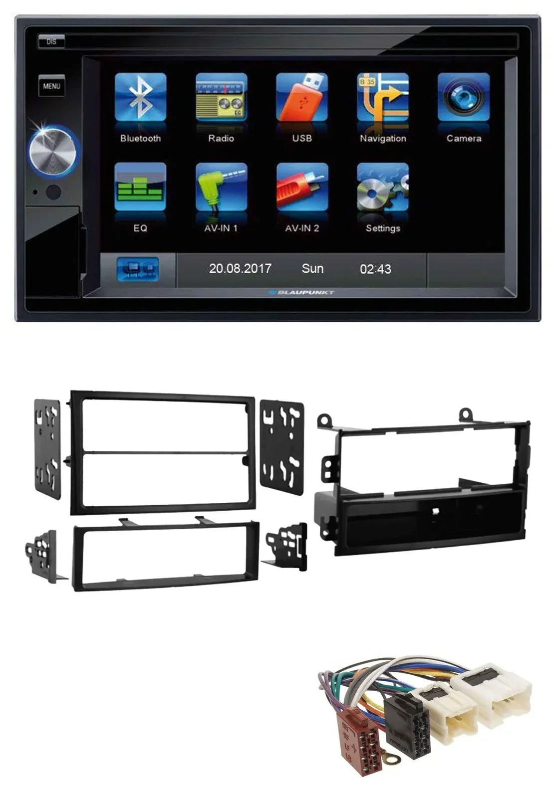 Blaupunkt SD Bluetooth 2DIN MP3 USB AUX Autoradio für Nissan 350Z Roadster 02-05