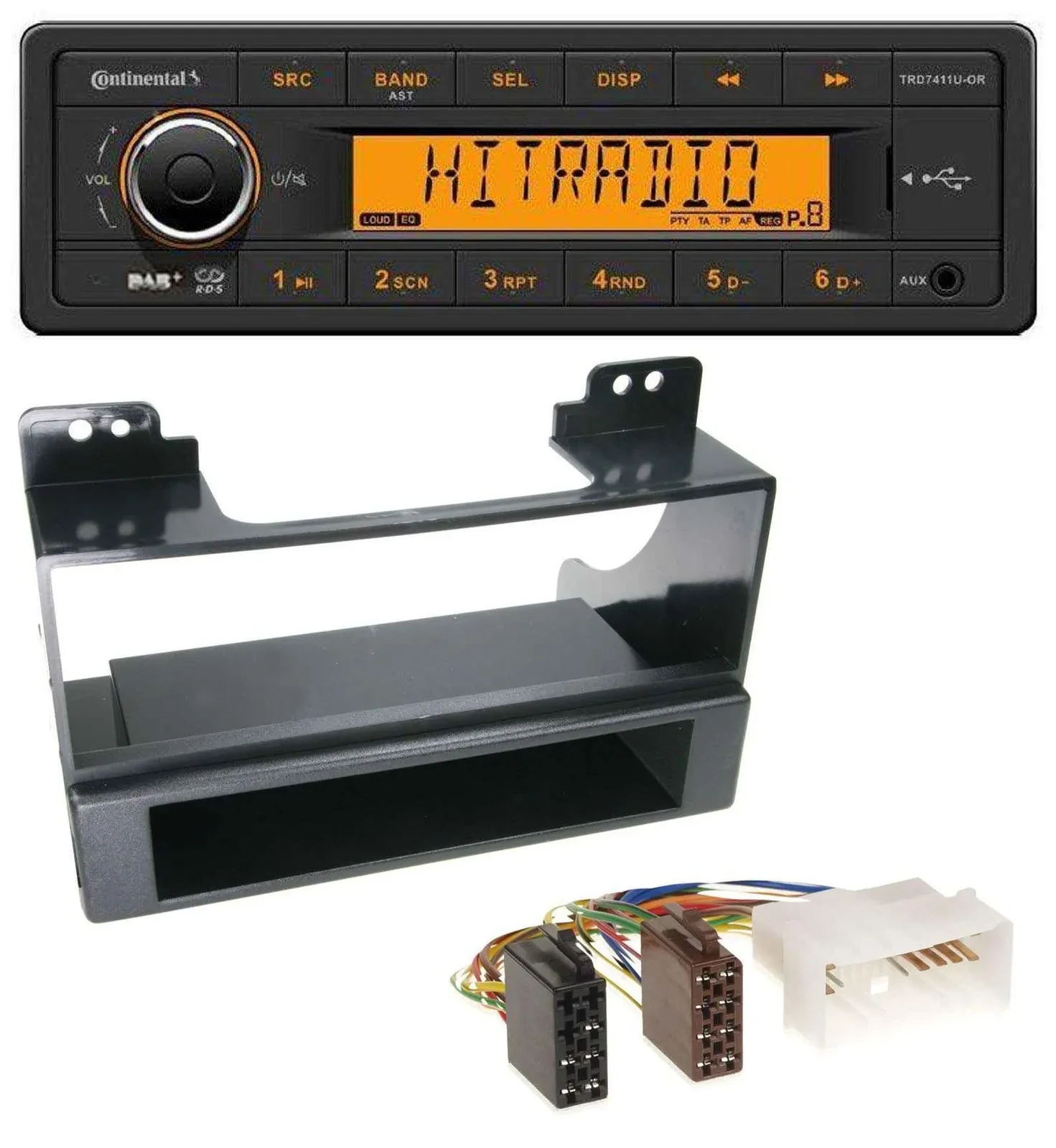 Continental 1DIN DAB MP3 AUX USB Autoradio für Kia Carnival (ab 2006)