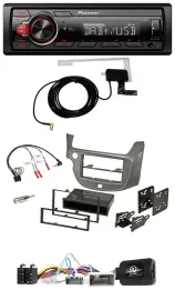 Pioneer 1DIN MP3 DAB USB Lenkrad Autoradio für Honda Jazz ab 2014 silber