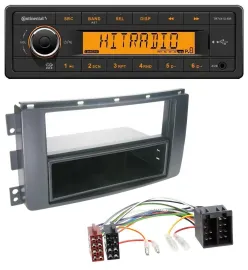Автомагнитола для Smart ForFour 454 / ForTwo 451 Continental 1-DIN, USB, AUX, MP3, ISO