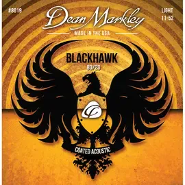 Комплект струн для акустической гитары Dean Markley Blackhawk 80/20 DM8019, 11-52