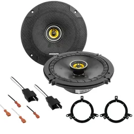 Dodge Durango 1998-2003 Kicker Front Door Factory Speaker Replacement Package