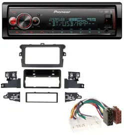 Автомагнитола для Toyota Corolla 2009–2012 Pioneer Bluetooth USB MP3 DAB, серебристая