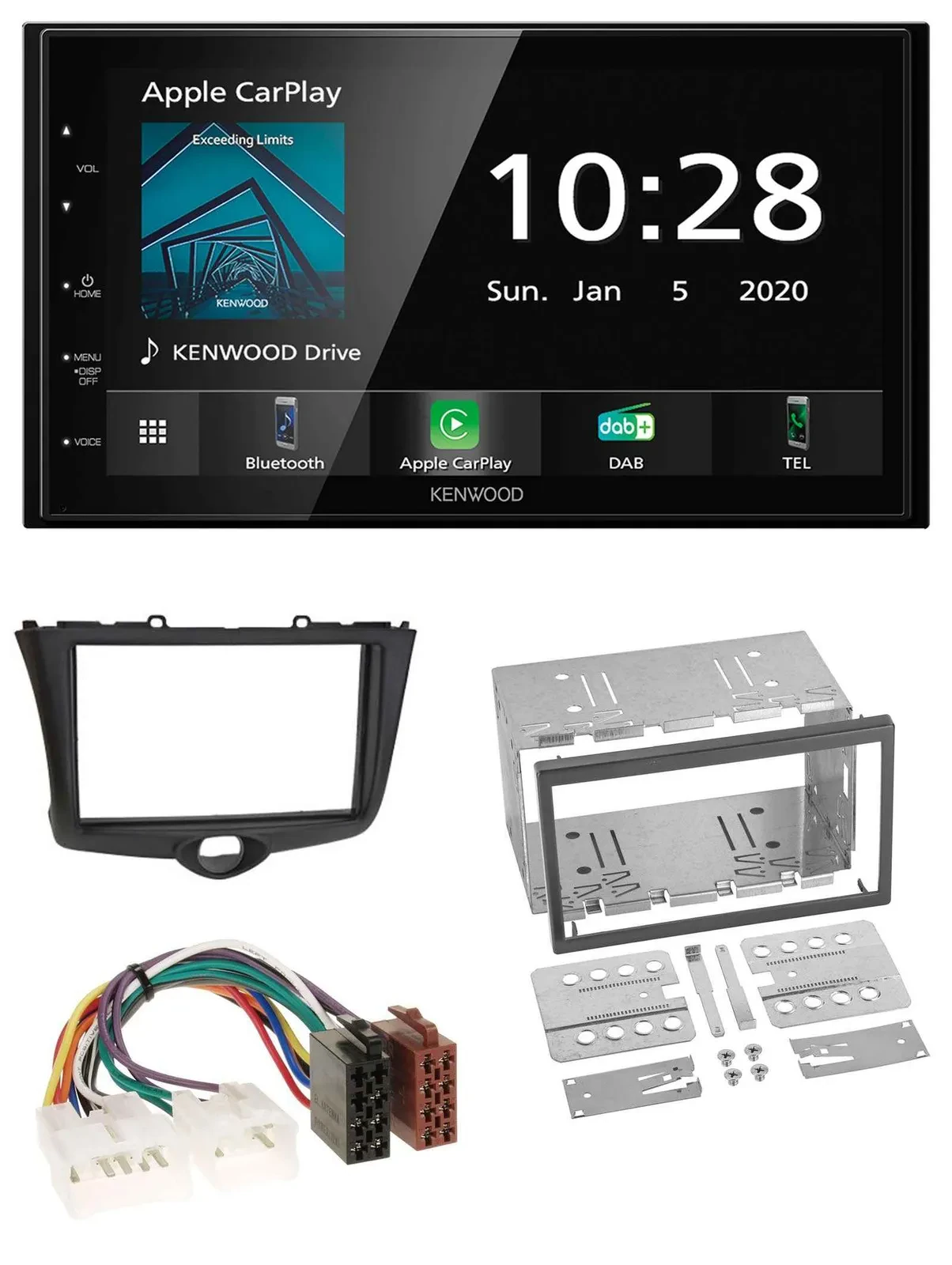 Автомагнитола для Toyota Yaris (2003–2005) Kenwood 2DIN Bluetooth, DAB, USB, MP3