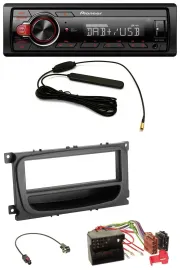 Автомагнитола для Ford C-Max/Focus/Galaxy (с 2007) Pioneer 1 DIN MP3 DAB USB/AUX