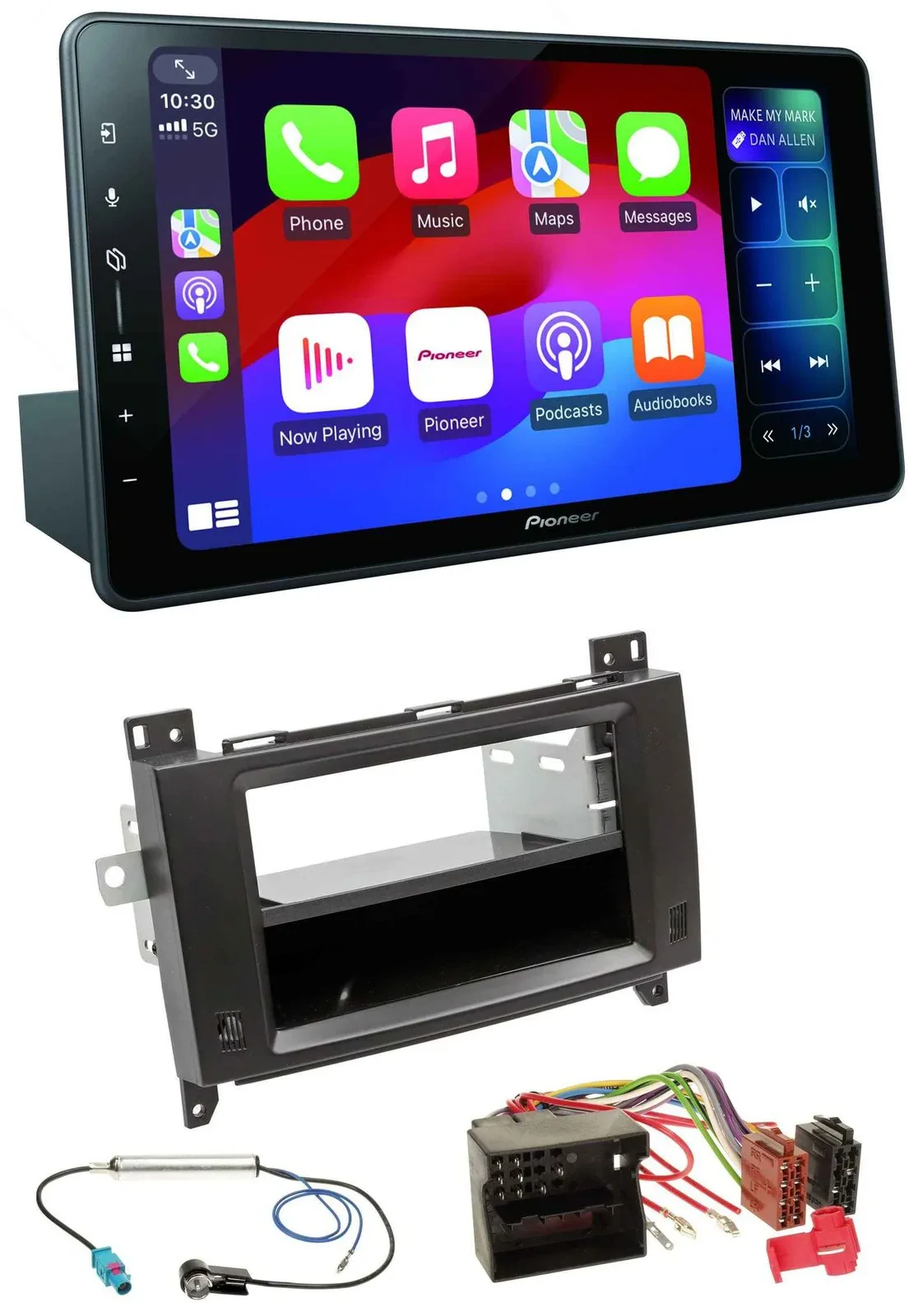 Pioneer Bluetooth DAB MP3 USB Autoradio für Mercedes Viano Vito 06-14 schwarz