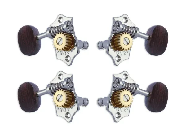 GROVER U98-18CR Sta-Tite Geared Ukulele Pegs 4 pcs. Chrome