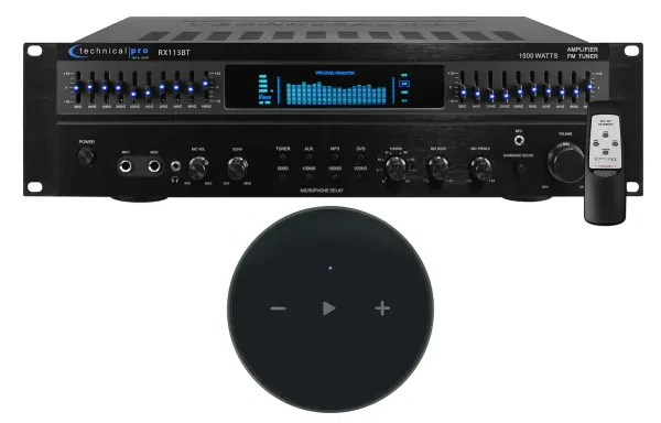 Technical Pro RX113BT Bluetooth Home Amplifier+Smart Wifi Streaming Receiver