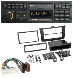 Blaupunkt USB DAB SD MP3 Bluetooth Autoradio für Toyota Corolla ab 2009 schwarz