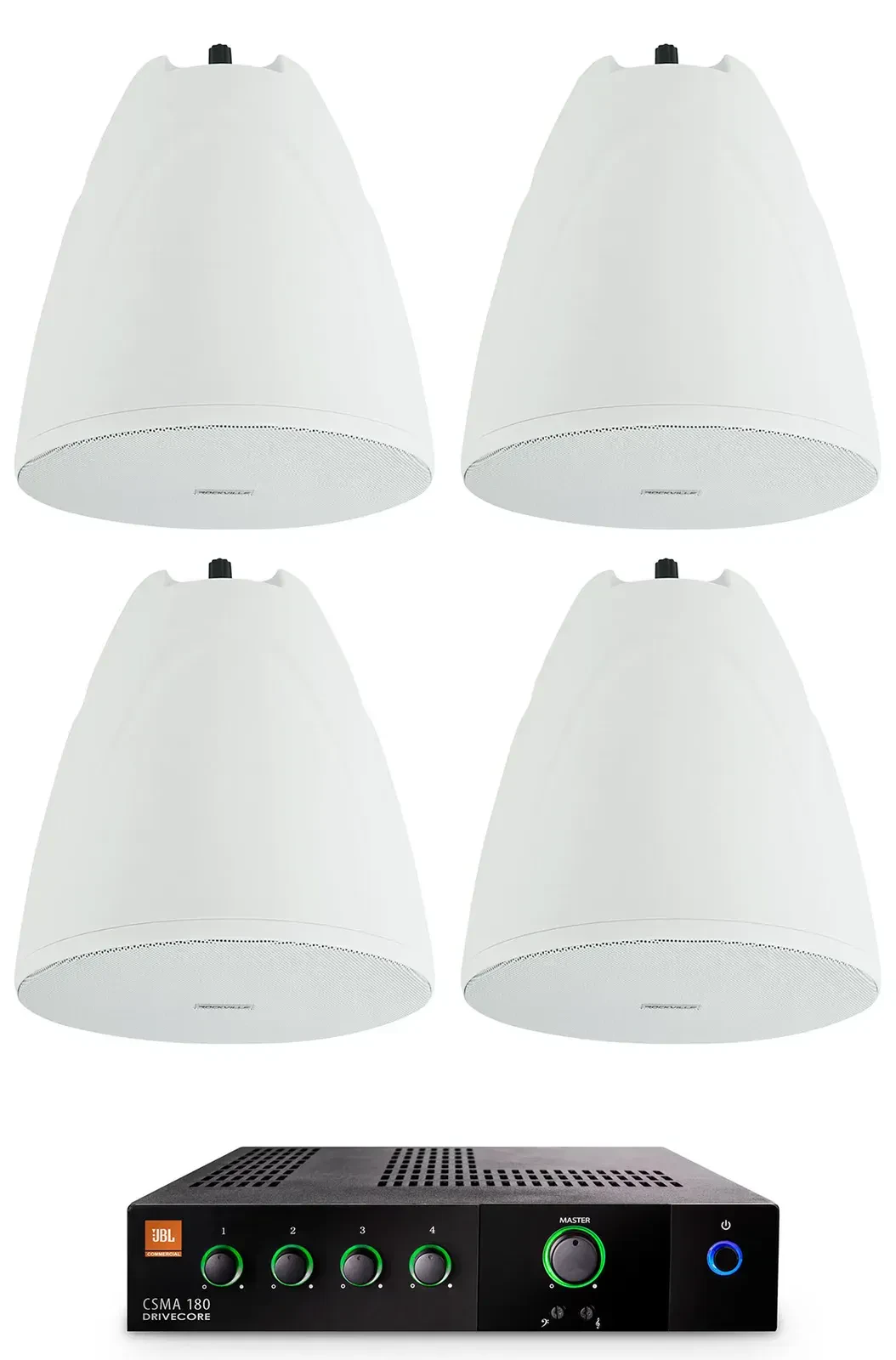 Потолочная акустика JBL PEN-65T White с усилителем (4 штуки)