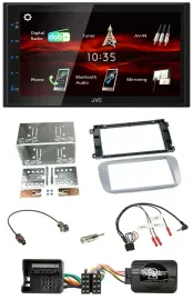 JVC USB Bluetooth Lenkrad DAB 2DIN Autoradio für Ford Galaxy C Max Focus Profi s