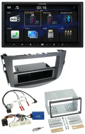 Автомагнитола Alpine 2DIN, Bluetooth, DAB, USB, для Toyota RAV4 (с 2011), 28-pin, с поддержкой кнопок на руле