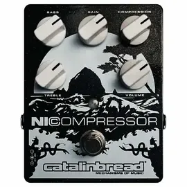 Педаль эффектов для электрогитары Catalinbread Nicompressor Silver on Black Effects Pedal