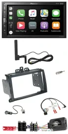 Pioneer USB 2DIN Bluetooth DAB Lenkrad Autoradio für Hyundai i20 09-12 schwarz