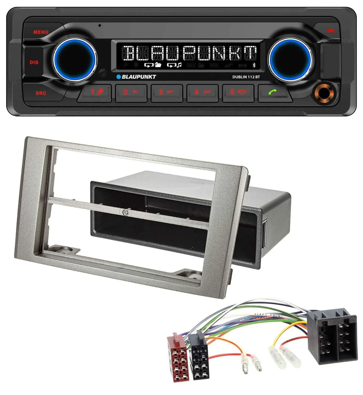 Blaupunkt MP3 Bluetooth USB AUX Autoradio für Iveco Daily (2006-2014) silber