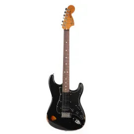 Электрогитара Fender Custom Shop 1969 Stratocaster Relic Black Over 3-Tone Sunburst с кейсом