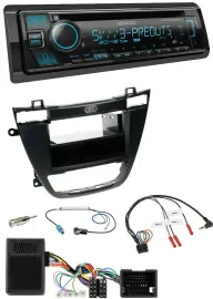 Kenwood Bluetooth USB CD Lenkrad DAB Autoradio für Opel Insignia ab 08 schwarz