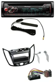 Автомагнитола Pioneer CD USB DAB Bluetooth для Ford C‑Max и Kuga, чёрный глянец