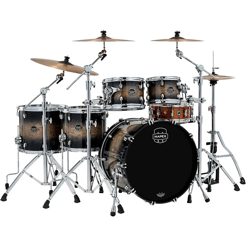 Барабанная установка Mapex Saturn VI Studioease (набор, 5 шт.), бас-барабан 22", цвет Black Ink Burst