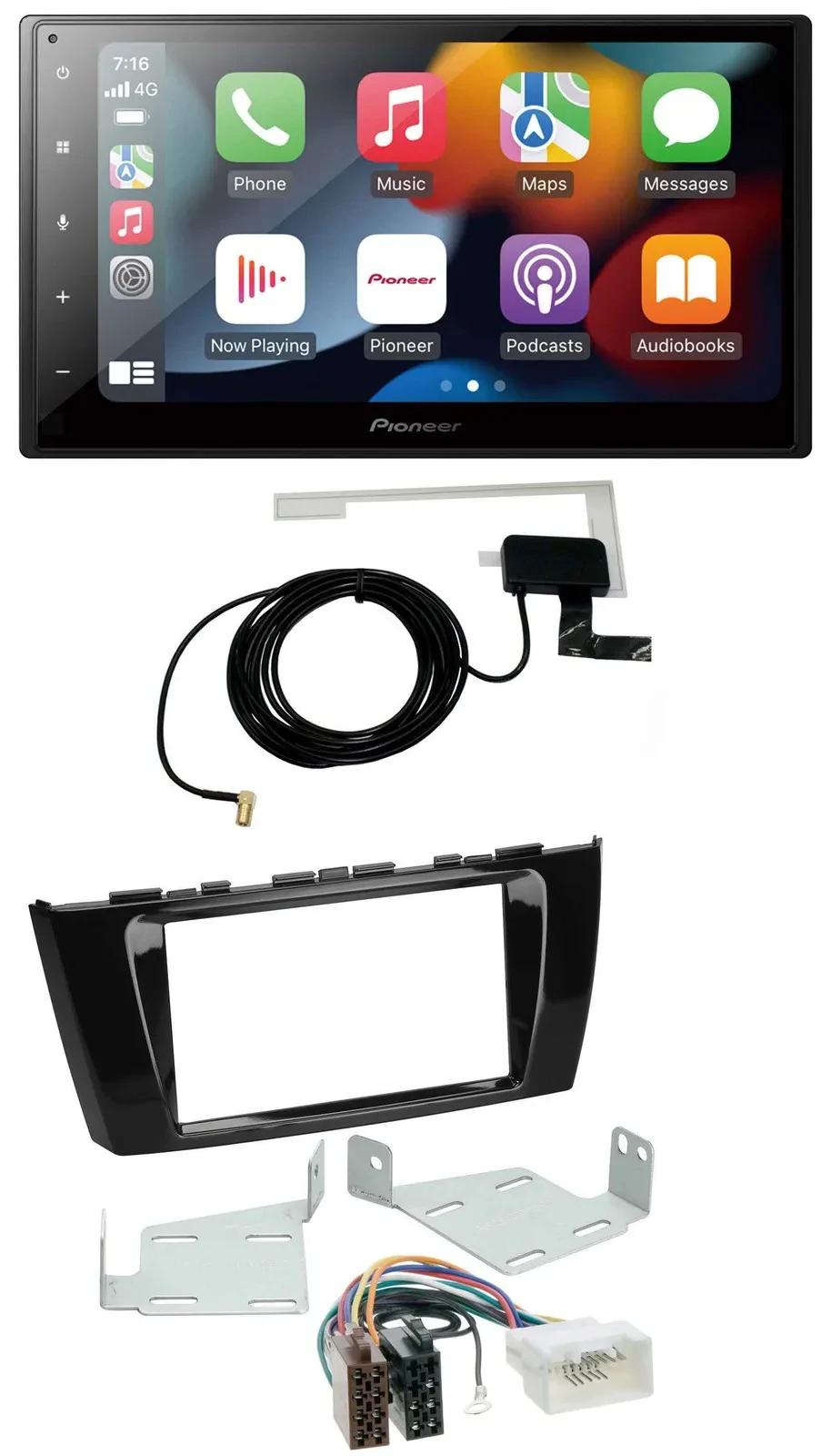 Автомагнитола Pioneer 2DIN, MP3, USB, Bluetooth, DAB для Mitsubishi Mirage/Space Star