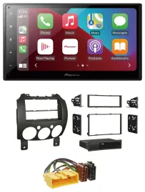 Pioneer USB MP3 DAB 2DIN Bluetooth Autoradio für Mazda 2 (ab 2007)