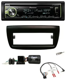 Автомагнитола Pioneer DAB, CD, USB для Fiat Doblo 2012–2015, черная