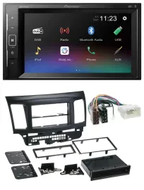 Pioneer DAB MP3 2DIN Bluetooth USB Autoradio für Mitsubishi EVO Lancer ab 08