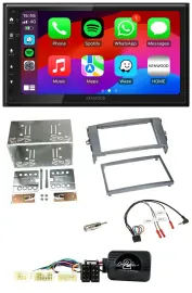 Kenwood Lenkrad USB DAB 2DIN Bluetooth Autoradio für Toyota Auris 2007-2011 anth