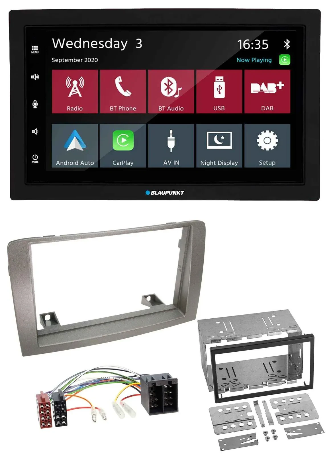 Blaupunkt DAB Bluetooth USB MP3 2DIN Autoradio für Lancia Musa (2004-2012)