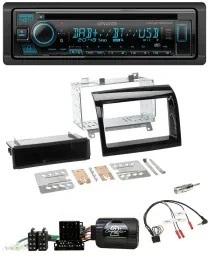 Kenwood Bluetooth DAB CD Lenkrad USB Autoradio für Fiat Ducato 12-15 piano schwa