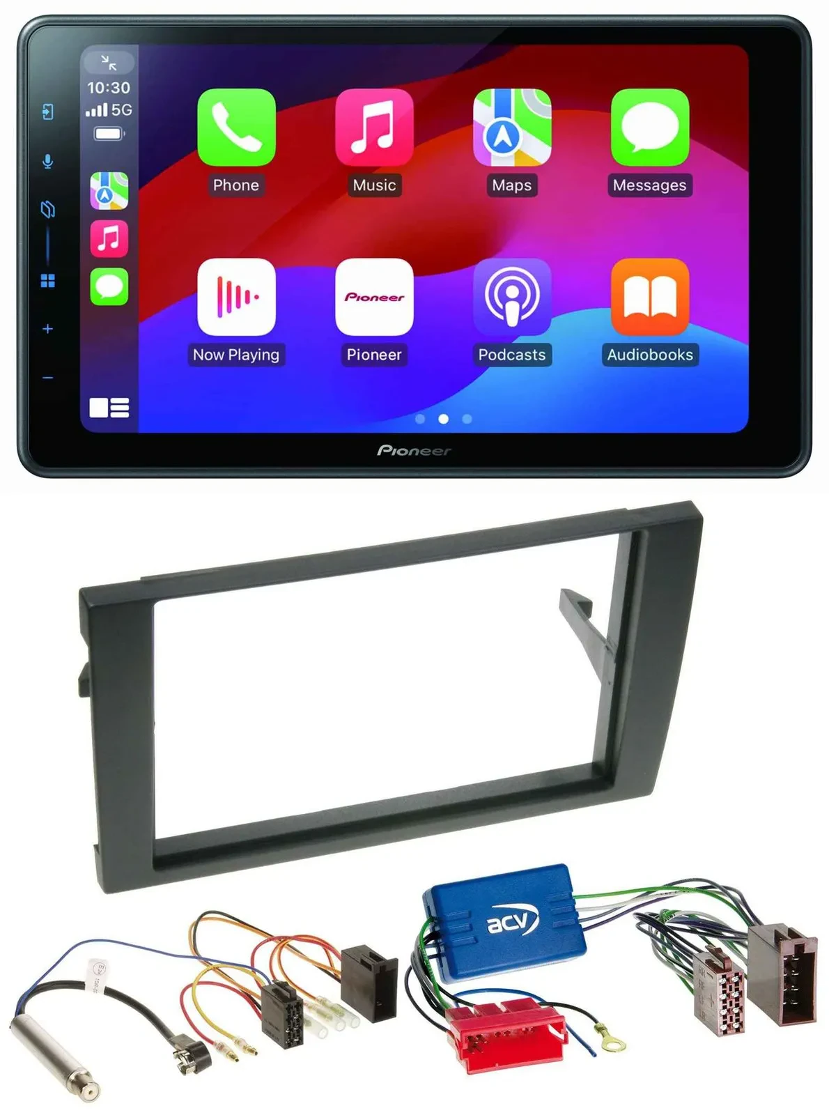 Pioneer Bluetooth 2DIN USB MP3 DAB Autoradio für Audi A4 B6 B7 01-08 Aktivsystem