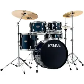 Ударная установка акустическая TAMA Imperialstar 5-Piece Complete Drum Set W/MEINL HCS cymbals 20" Bass Drk Blu