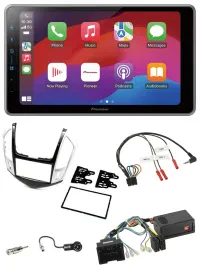 Pioneer Lenkrad USB DAB Bluetooth 2DIN Autoradio für Chevrolet Cruze 2011-2016 s