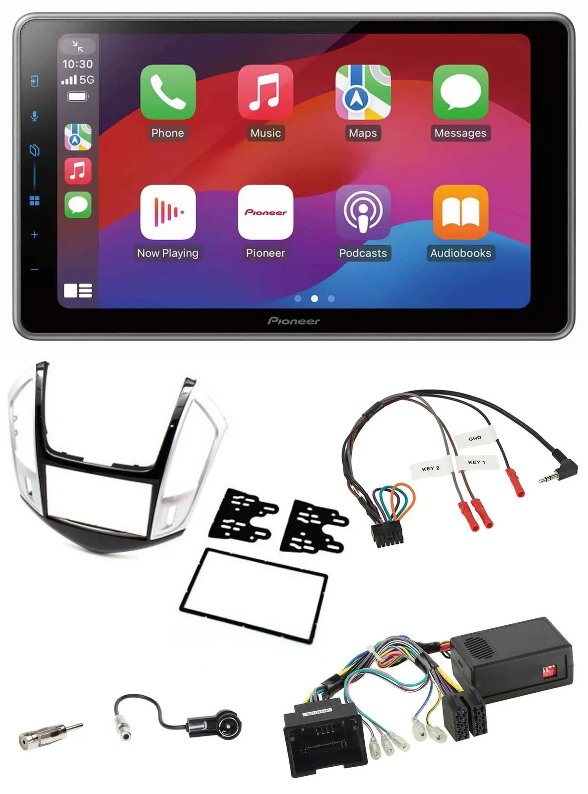 Pioneer Lenkrad USB DAB Bluetooth 2DIN Autoradio für Chevrolet Cruze 2011-2016 s