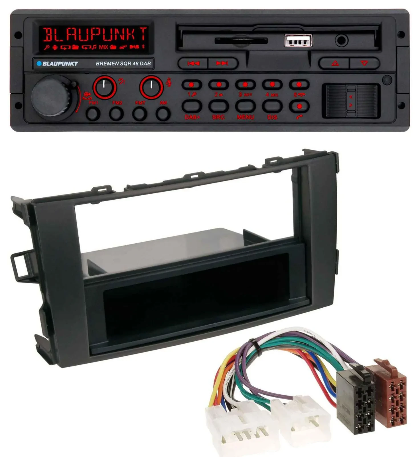 Blaupunkt SD MP3 USB Bluetooth DAB Autoradio für Toyota Auris (ab 2007)