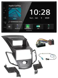 Автомагнитола для Ford Fiesta (2010–2017) Kenwood 2DIN, Bluetooth, DAB, USB, MP3