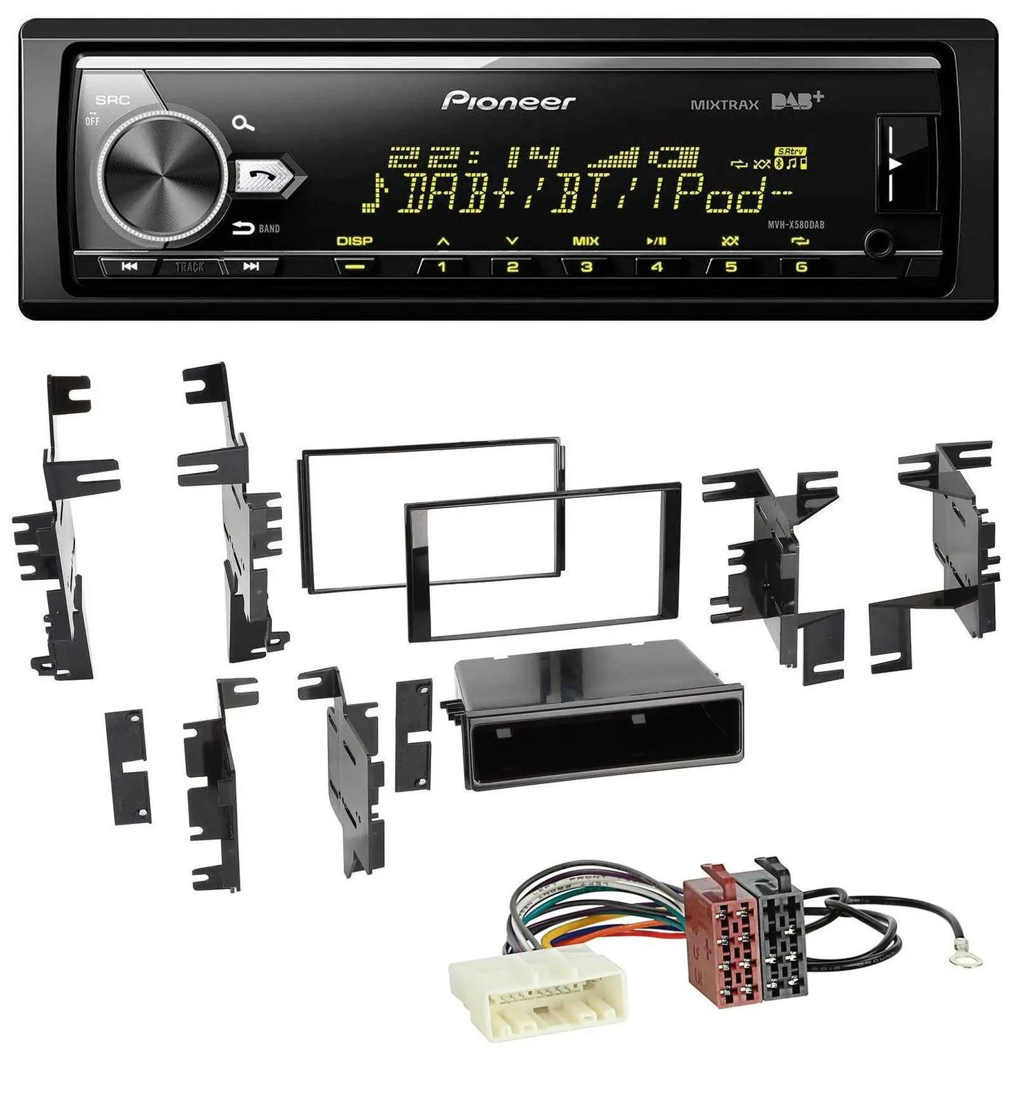 Автомагнитола для Nissan Versa (с 2007), Xterra (с 2013) Pioneer Bluetooth, USB, DAB, MP3