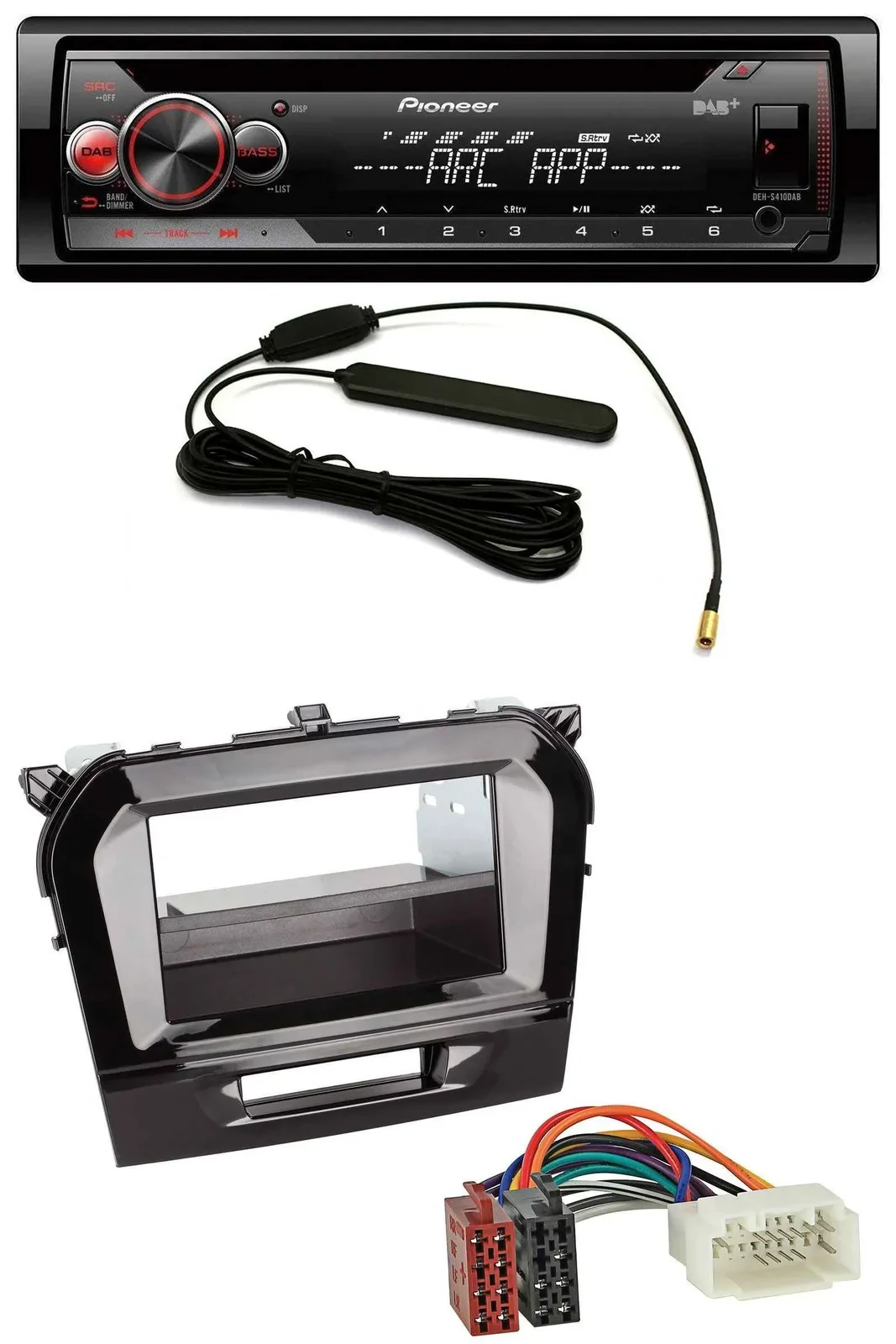 Pioneer CD USB AUX DAB MP3 Autoradio für Suzuki Vitara (ab 2015)