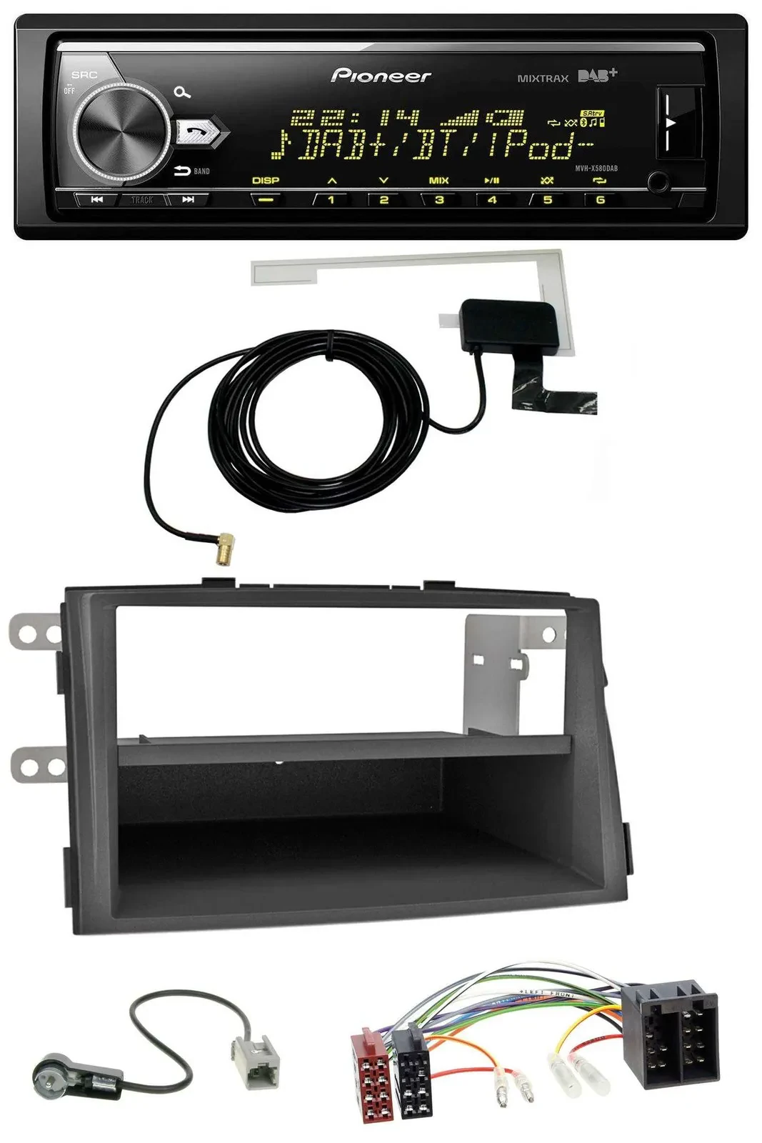 Pioneer Bluetooth DAB USB MP3 Autoradio für Kia Sorento II (XM, 2009-2012)