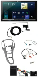 Автомагнитола Pioneer 2-DIN, DAB, USB, Bluetooth, для Opel Astra J (с 2009), с управлением на руле