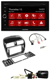 Blaupunkt 2DIN Lenkrad Bluetooth USB TMC DAB Navigation für Mitsubishi Mirage Sp