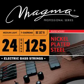 Струны для 7-струнной бас-гитары 24-125 Magma Strings BE167N