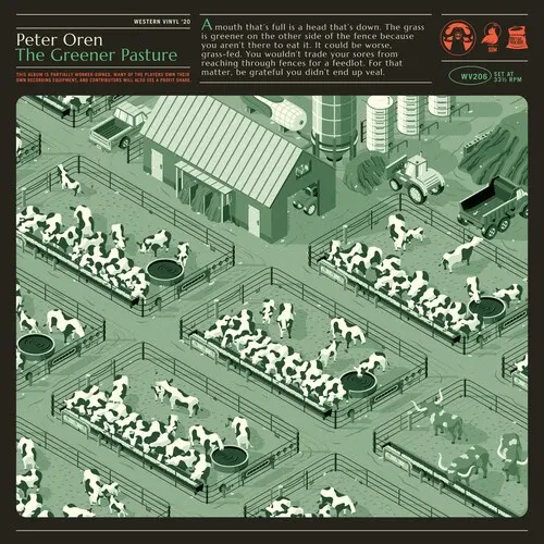 Виниловая пластинка Peter Oren - The Greener Pasture (Color Vinyl) [New Vinyl LP] Green