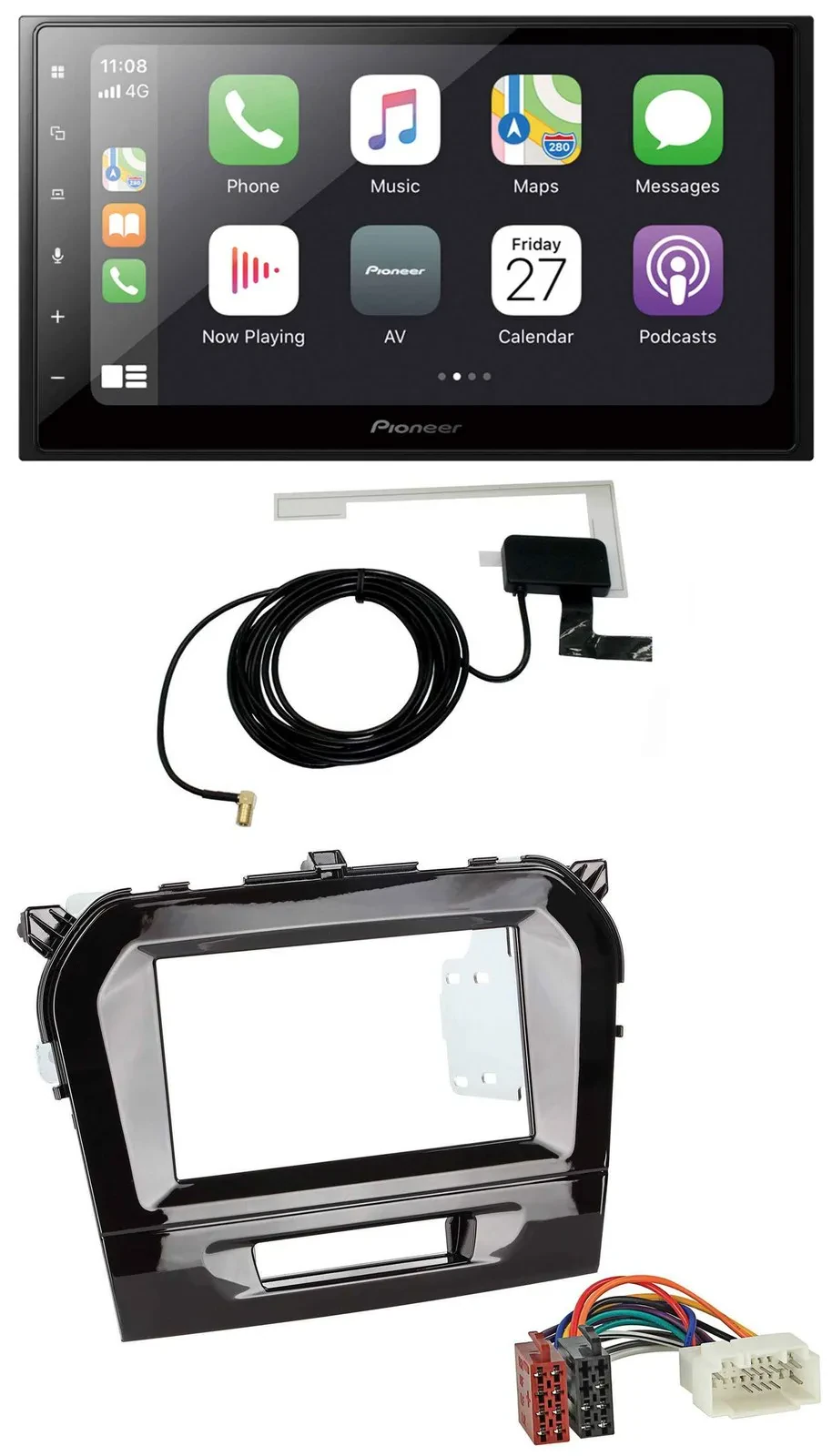 Pioneer USB MP3 2DIN Bluetooth DAB Autoradio für Suzuki Vitara (ab 2015)