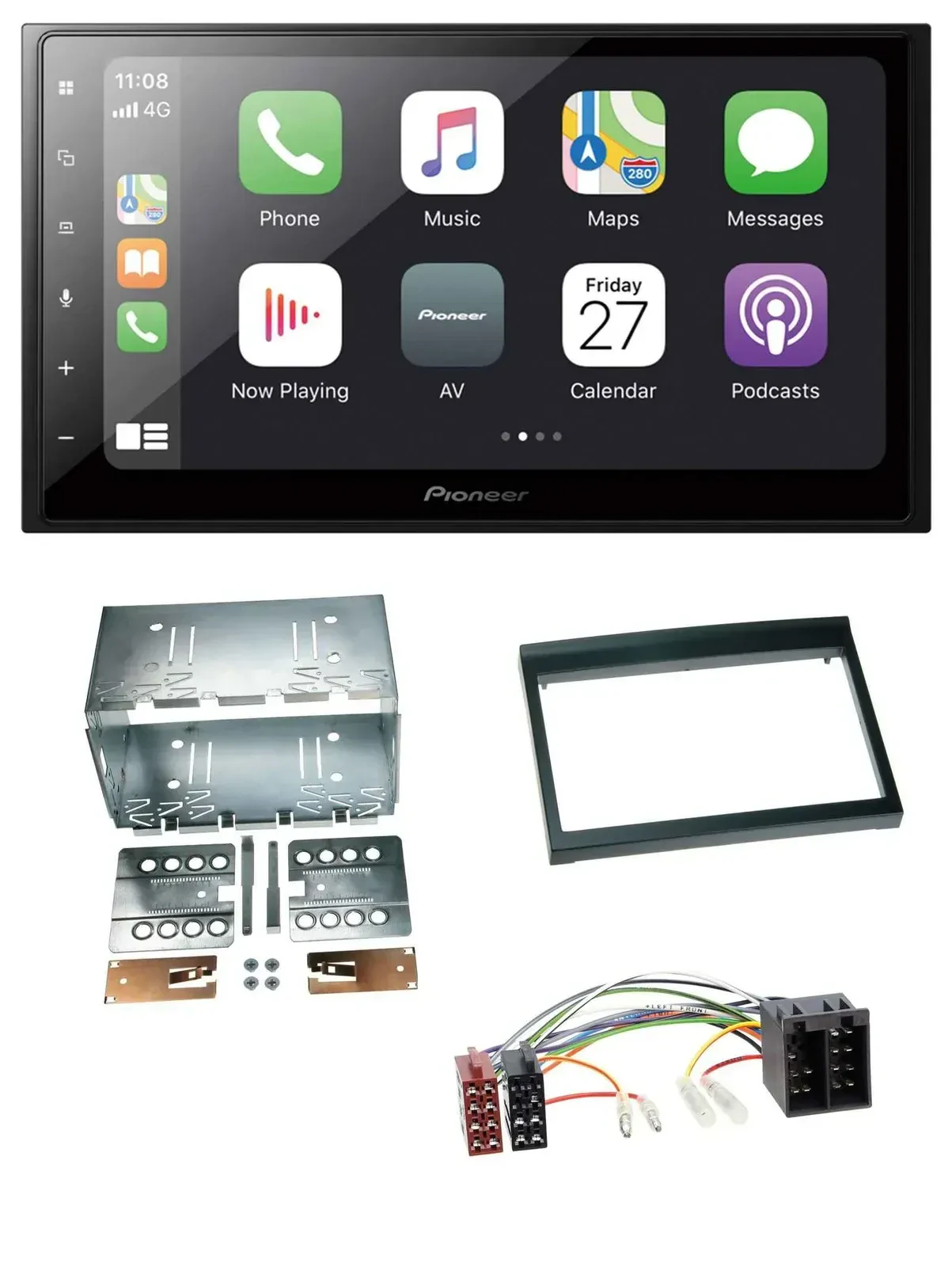 Автомагнитола для Porsche Boxster (1996–2004) Pioneer 2DIN, Bluetooth, DAB, USB, MP3