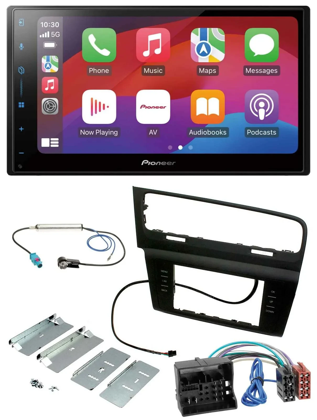 Pioneer DAB USB MP3 Bluetooth 2DIN Autoradio für VW Golf VII (ab 11/2012)