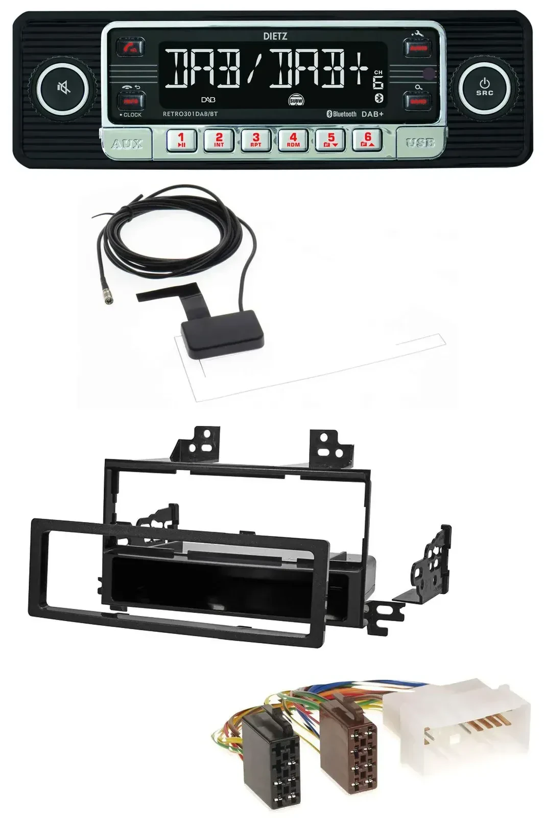 Dietz DAB Bluetooth USB MP3 Autoradio für Kia Rio Hyundai Accent 2006-2011