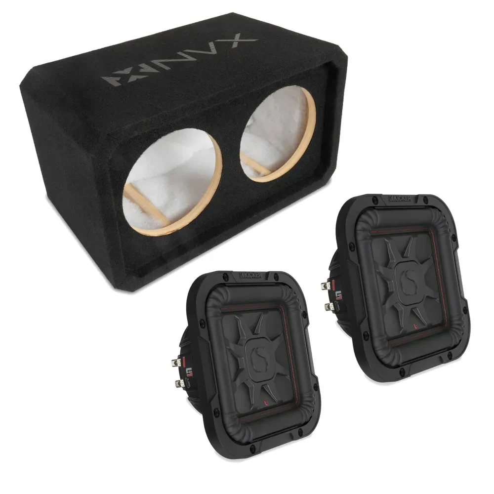 Сабвуфер NVX NE82S 2x8" закрытый, 3/4" MDF, малая монтажная глубина