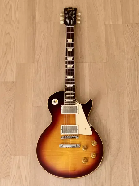 Электрогитара Gibson Custom Shop Historic 1958 Les Paul Standard R8 VOS HH Bourbon Burst w/case USA 2019