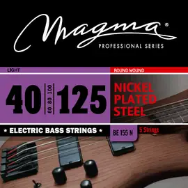 Струны для 5-струнной бас-гитары 40-125 Magma Strings BE155N